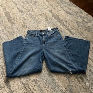Banana Republic High Rise Wide Leg Crop Jeans